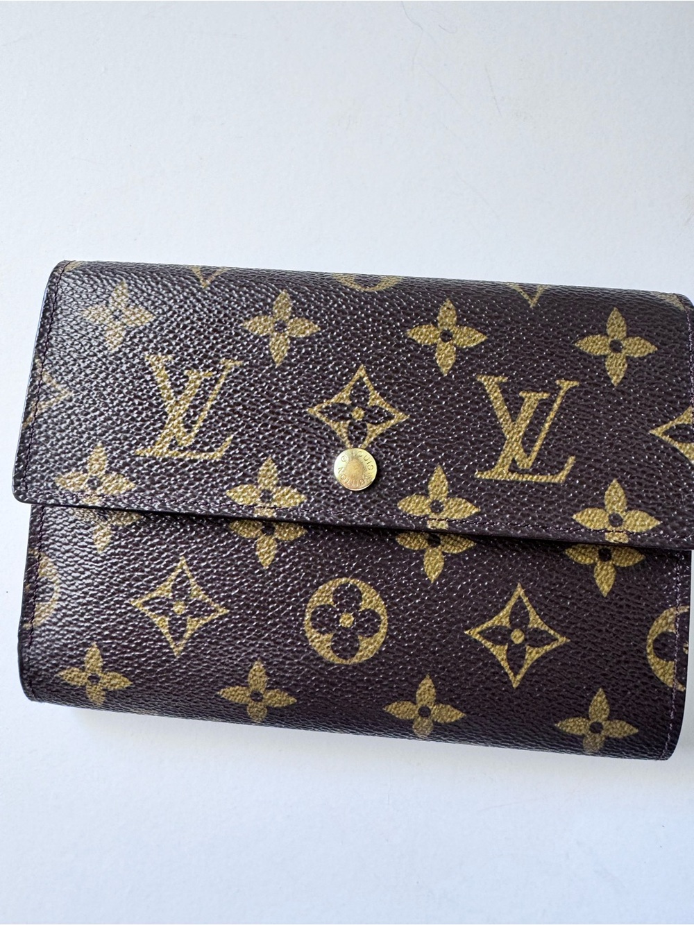Louis Vuitton Monogram Canvas Card & Key Holder in Brown and Gold